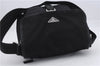 Authentic PRADA Nylon Leather Shoulder Cross Body Bag Purse Black 5052D