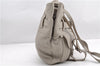 Authentic BURBERRY Vintage Leather 2Way Shoulder Cross Body Bag Gray 5053F