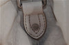 Authentic BURBERRY Vintage Leather 2Way Shoulder Cross Body Bag Gray 5053F