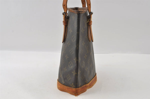 Authentic Louis Vuitton Monogram Bucket PM Shoulder Tote Bag M42238 Junk 5053I