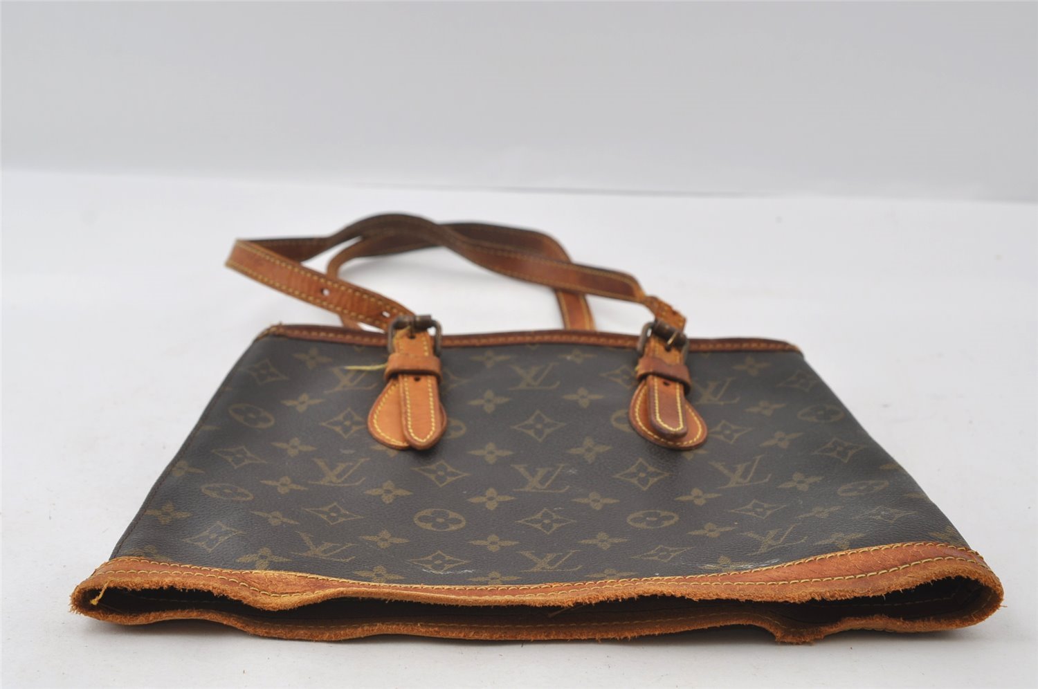 Authentic Louis Vuitton Monogram Bucket PM Shoulder Tote Bag M42238 Junk 5053I