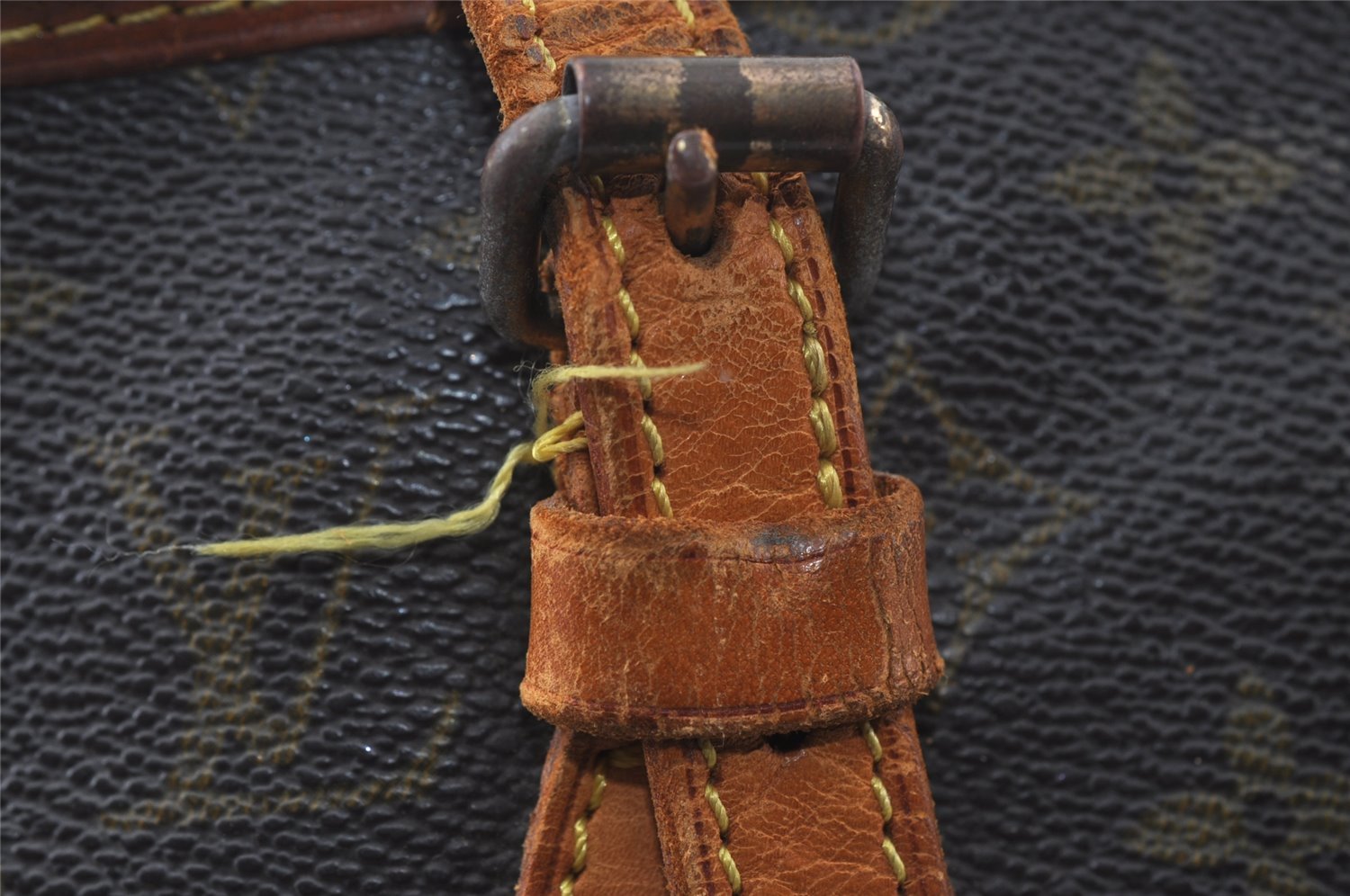 Authentic Louis Vuitton Monogram Bucket PM Shoulder Tote Bag M42238 Junk 5053I