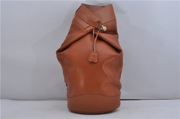 Authentic GUCCI Vintage Shoulder Bag Leather Brown 5054F