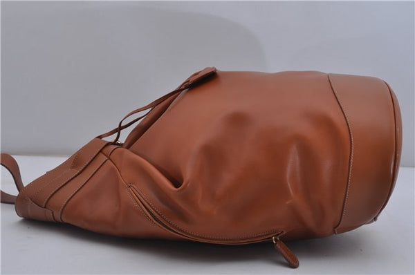 Authentic GUCCI Vintage Shoulder Bag Leather Brown 5054F