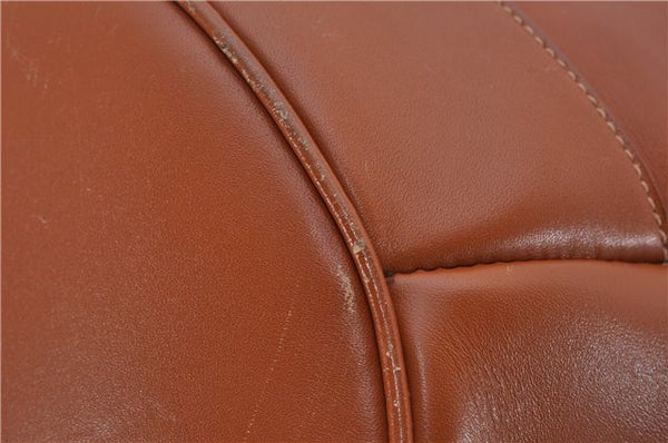 Authentic GUCCI Vintage Shoulder Bag Leather Brown 5054F