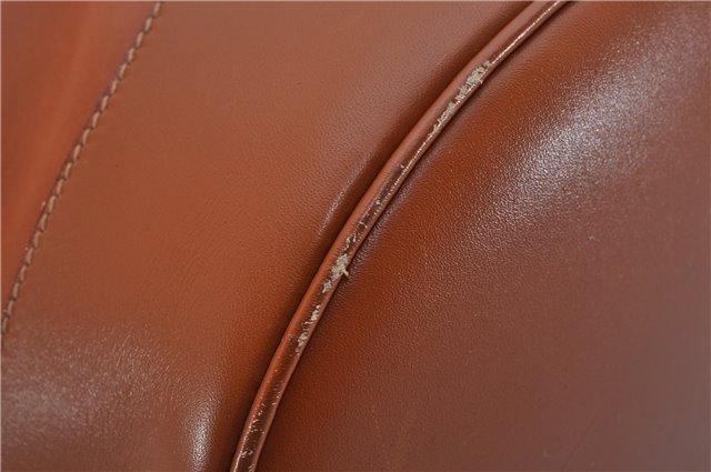 Authentic GUCCI Vintage Shoulder Bag Leather Brown 5054F