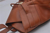 Authentic GUCCI Vintage Shoulder Bag Leather Brown 5054F