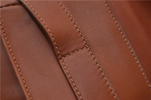 Authentic GUCCI Vintage Shoulder Bag Leather Brown 5054F