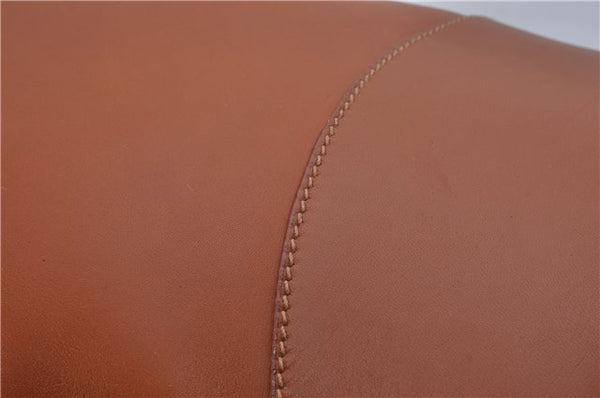 Authentic GUCCI Vintage Shoulder Bag Leather Brown 5054F