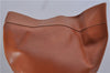 Authentic GUCCI Vintage Shoulder Bag Leather Brown 5054F