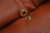 Authentic GUCCI Vintage Shoulder Bag Leather Brown 5054F