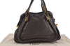 Authentic Chloe Paraty 2Way Shoulder Hand Bag Gray 5055D