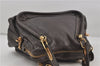 Authentic Chloe Paraty 2Way Shoulder Hand Bag Gray 5055D