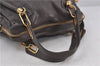 Authentic Chloe Paraty 2Way Shoulder Hand Bag Gray 5055D