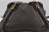 Authentic Chloe Paraty 2Way Shoulder Hand Bag Gray 5055D