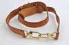 Authentic Louis Vuitton Leather Shoulder Strap Beige 35.8-42.9" LV 5055I