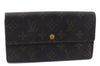 Auth LOUIS VUITTON Monogram Pochette Porte Monnaie Credit Wallet M61723 LV 5056C