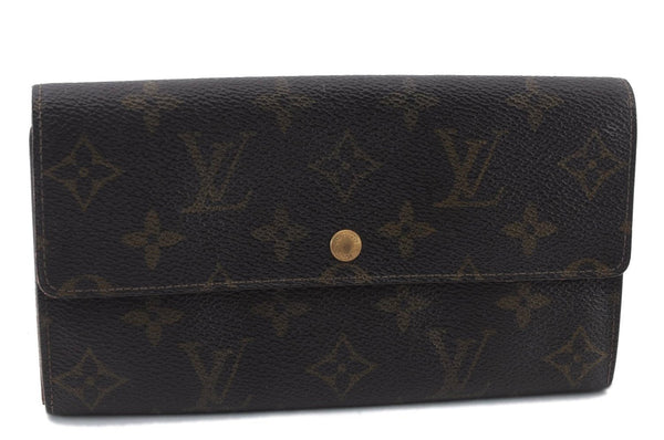 Auth LOUIS VUITTON Monogram Pochette Porte Monnaie Credit Wallet M61723 LV 5056C