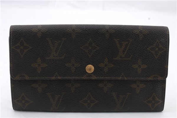 Auth LOUIS VUITTON Monogram Pochette Porte Monnaie Credit Wallet M61723 LV 5056C