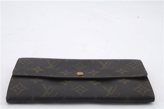 Auth LOUIS VUITTON Monogram Pochette Porte Monnaie Credit Wallet M61723 LV 5056C