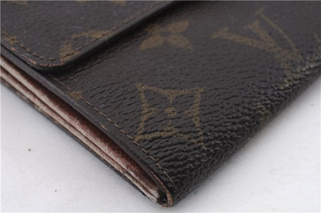 Auth LOUIS VUITTON Monogram Pochette Porte Monnaie Credit Wallet M61723 LV 5056C