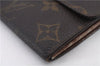 Auth LOUIS VUITTON Monogram Pochette Porte Monnaie Credit Wallet M61723 LV 5056C