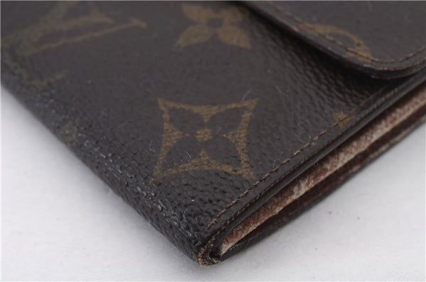 Auth LOUIS VUITTON Monogram Pochette Porte Monnaie Credit Wallet M61723 LV 5056C