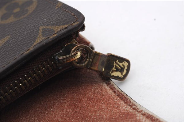 Auth LOUIS VUITTON Monogram Pochette Porte Monnaie Credit Wallet M61723 LV 5056C