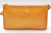 Authentic Louis Vuitton Vernis Lexington Hand Bag Pouch Yellow M91056 LV 5057I