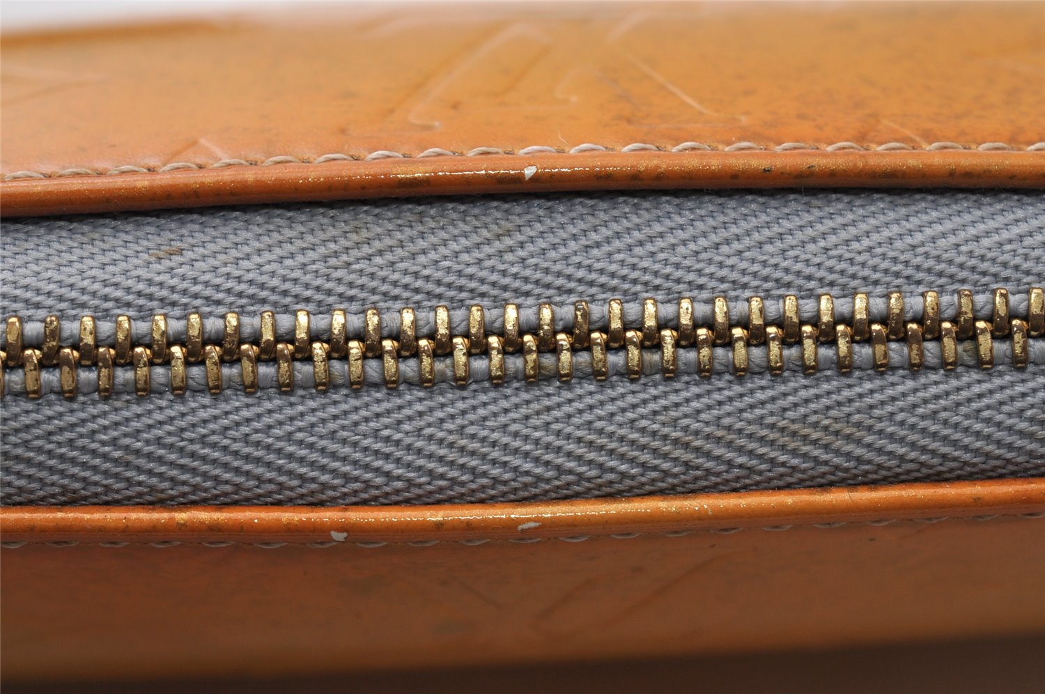 Authentic Louis Vuitton Vernis Lexington Hand Bag Pouch Yellow M91056 LV 5057I