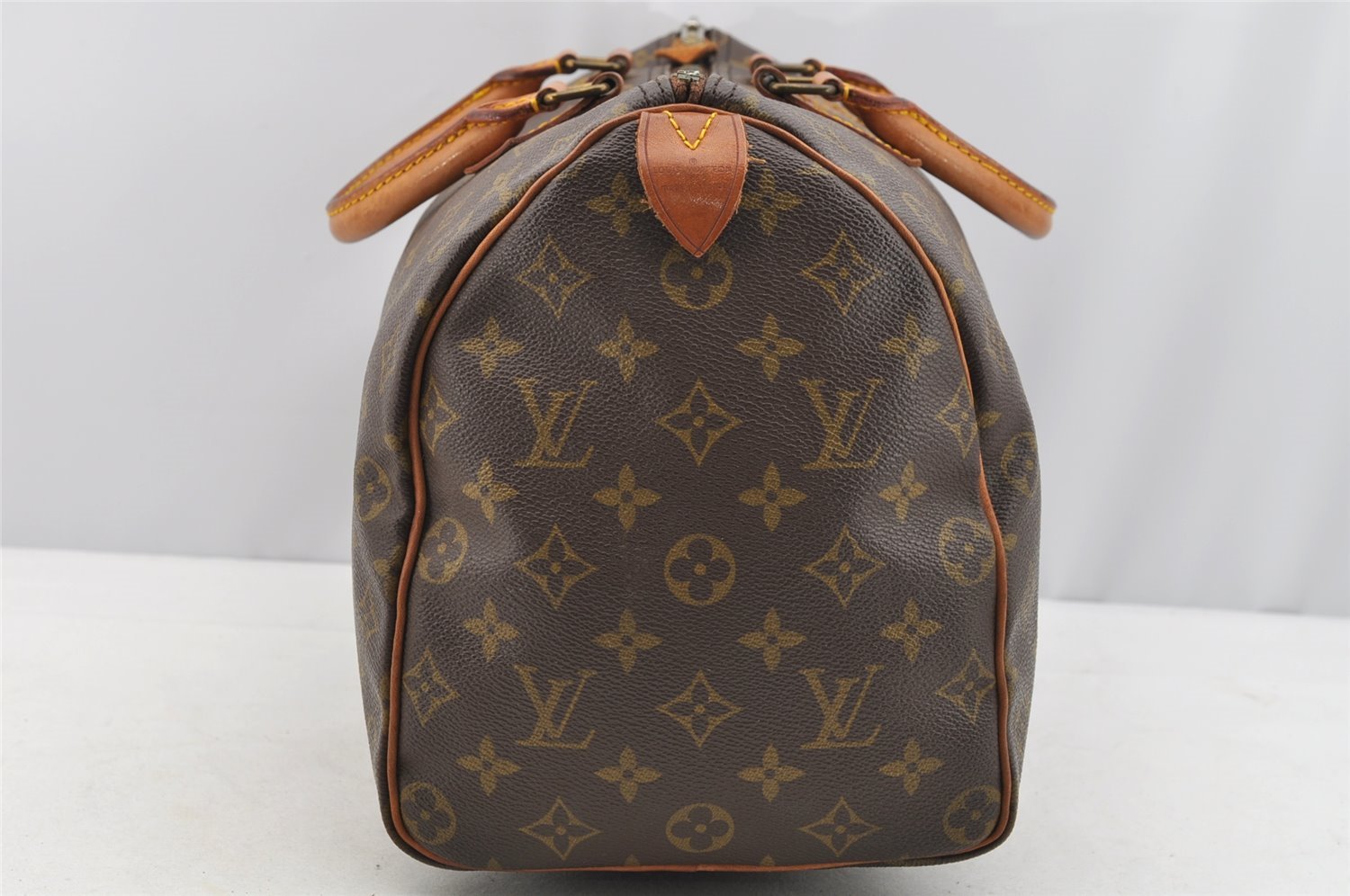 Authentic Louis Vuitton Monogram Speedy 35 Hand Boston Bag M41524 LV 5058I