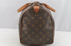 Authentic Louis Vuitton Monogram Speedy 35 Hand Boston Bag M41524 LV 5058I