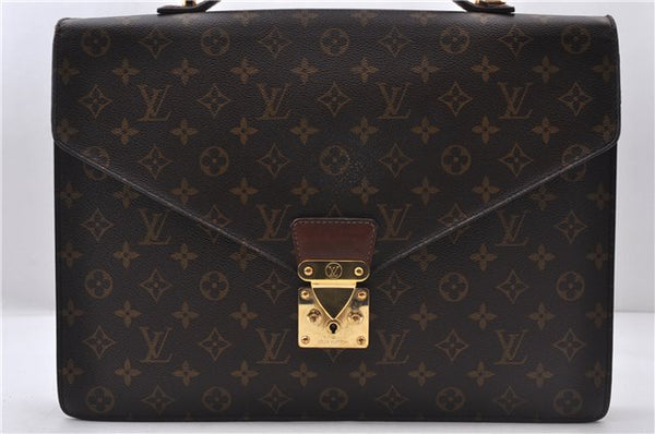 Auth LOUIS VUITTON Monogram Porte Documents Bandouliere M53338 Briefcase 5060C