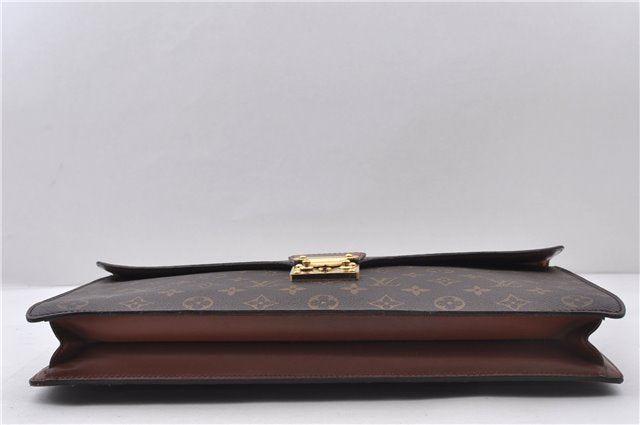 Auth LOUIS VUITTON Monogram Porte Documents Bandouliere M53338 Briefcase 5060C