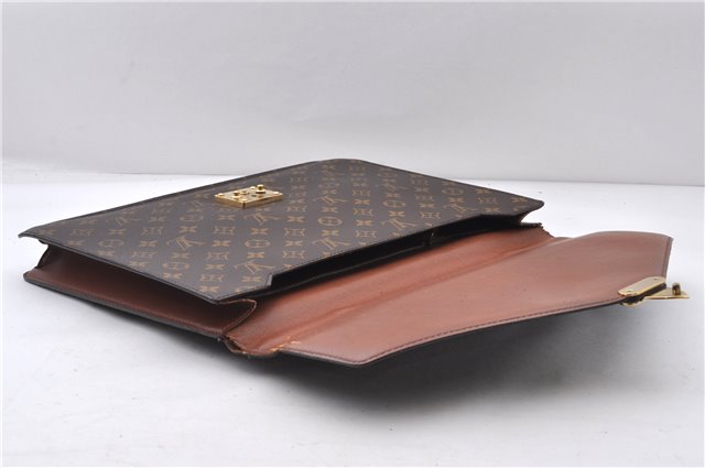 Auth LOUIS VUITTON Monogram Porte Documents Bandouliere M53338 Briefcase 5060C