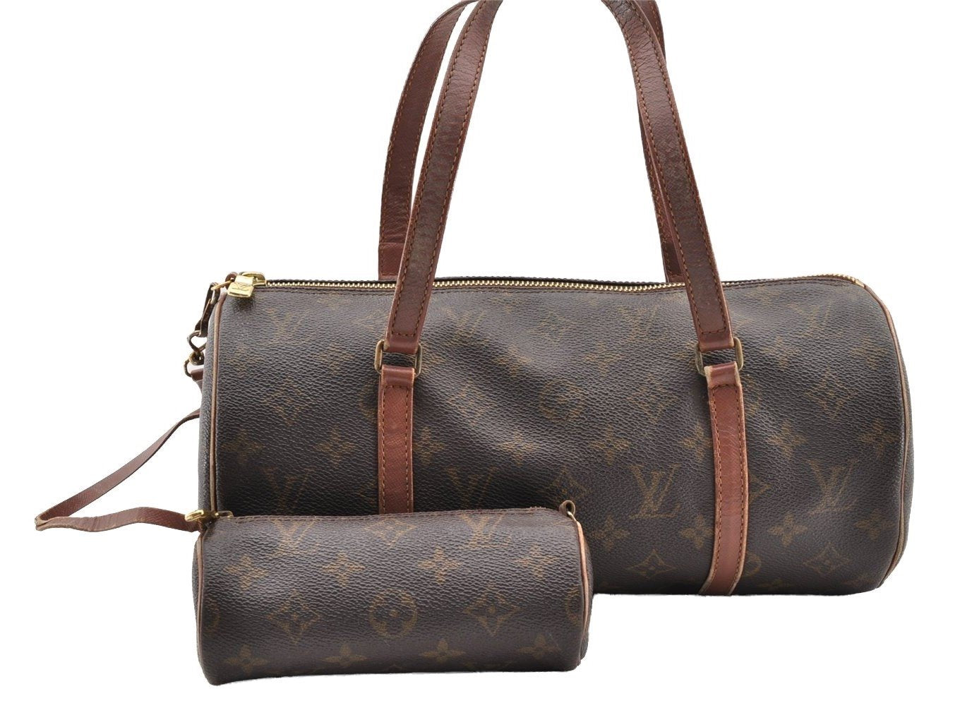 Authentic Louis Vuitton Monogram Papillon 30 Hand Bag Old Model LV 5060I