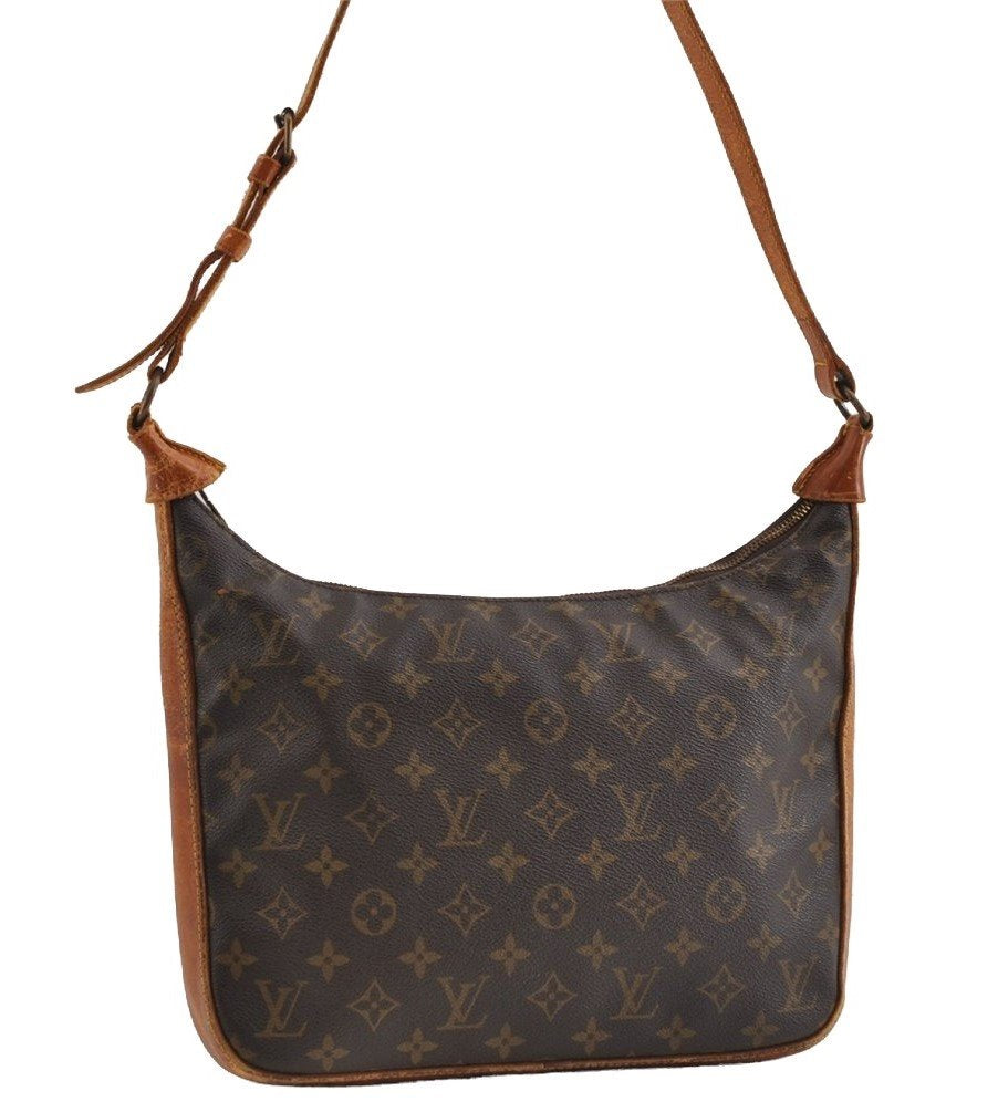 Authentic Louis Vuitton Monogram Boulogne 30 Shoulder Cross Bag Old Model 5061I