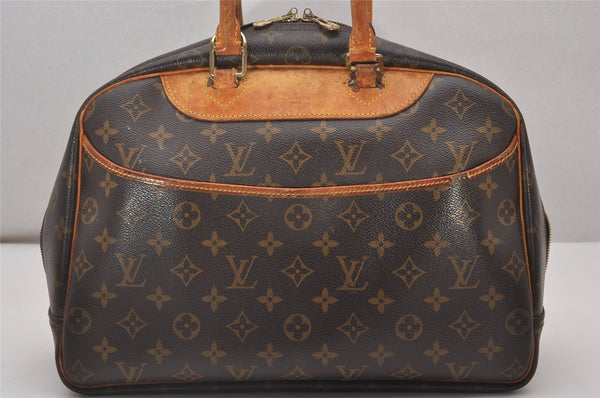 Authentic Louis Vuitton Monogram Deauville Hand Bag M47270 LV Junk 5063I