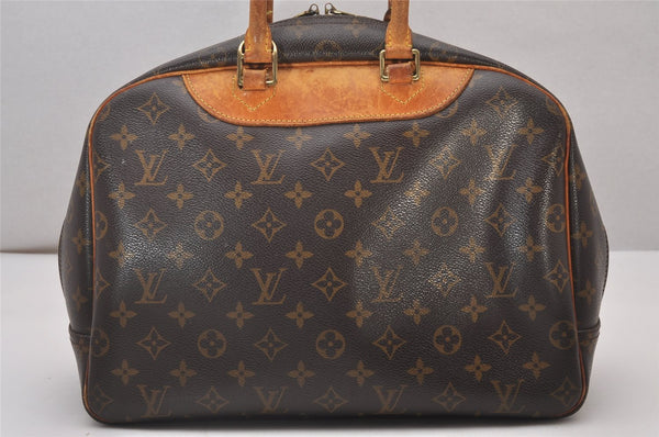 Authentic Louis Vuitton Monogram Deauville Hand Bag M47270 LV Junk 5063I
