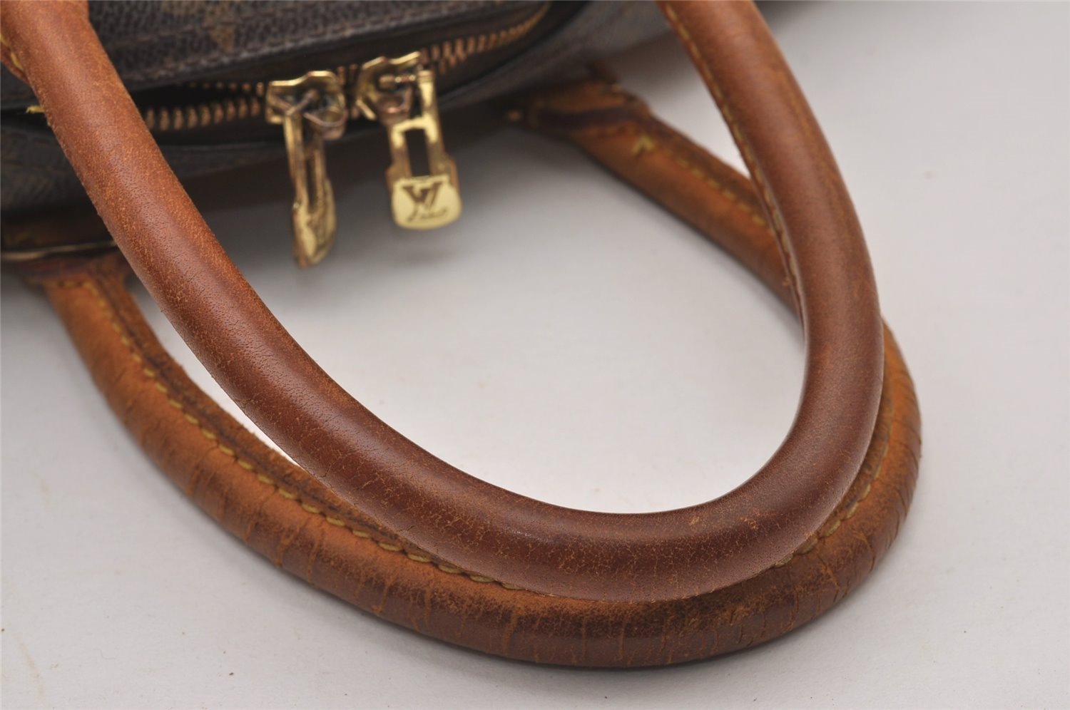 Authentic Louis Vuitton Monogram Deauville Hand Bag M47270 LV Junk 5063I