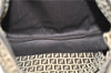 Authentic FENDI Zucchino Shoulder Tote Bag Canvas Leather Brown 5064D