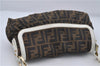 Authentic FENDI Zucca Shoulder Hand Bag Canvas Leather Brown White 5065D