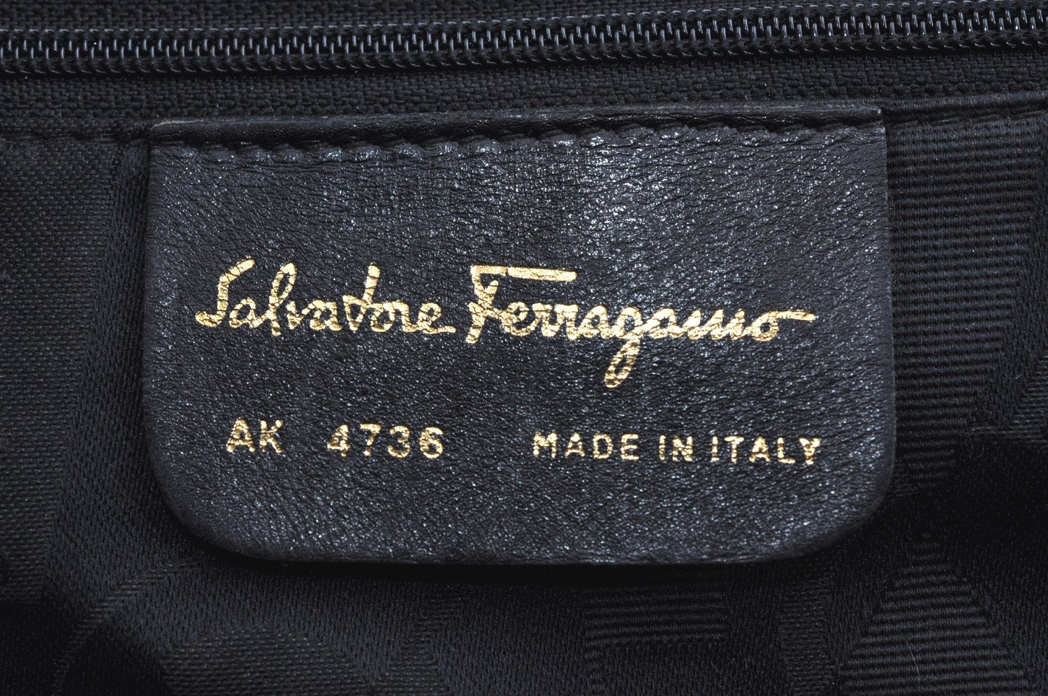 Authentic Salvatore Ferragamo Shoulder Hand Bag Leather Black SF 5065H