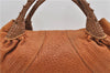 Authentic FENDI Spy Bag Shoulder Hand Bag Leather Brown 5067D