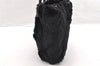 Authentic FENDI Vintage Shoulder Tote Bag Purse Fur Leather Black 5068I