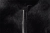 Authentic FENDI Vintage Shoulder Tote Bag Purse Fur Leather Black 5068I
