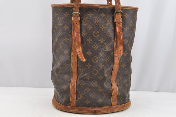 Authentic Louis Vuitton Monogram Bucket GM Shoulder Bag Old Model Junk 5069I