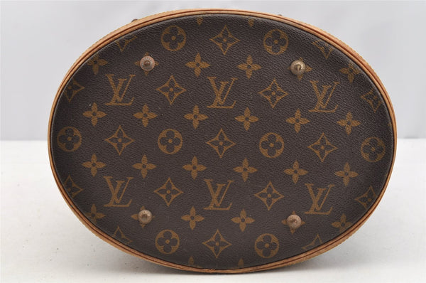 Authentic Louis Vuitton Monogram Bucket GM Shoulder Bag Old Model Junk 5069I