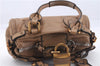 Authentic Chloe Paddington Leather Shoulder Hand Bag Beige 5070D