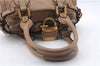 Authentic Chloe Paddington Leather Shoulder Hand Bag Beige 5070D